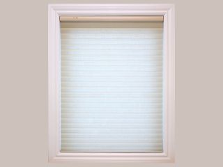 Detail of Cordless Roman Shades & Soft Fabric Window Blind